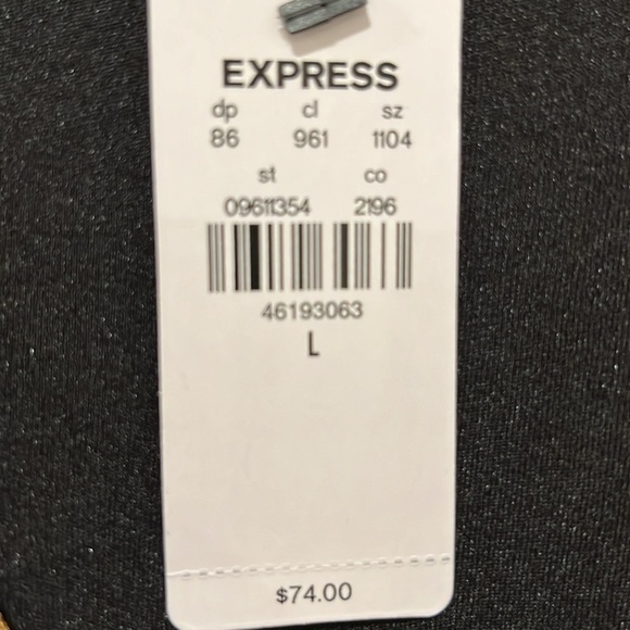 Express bodysuit. Gold, shiny material. Never worn. Tags still on. - Picture 4 of 4